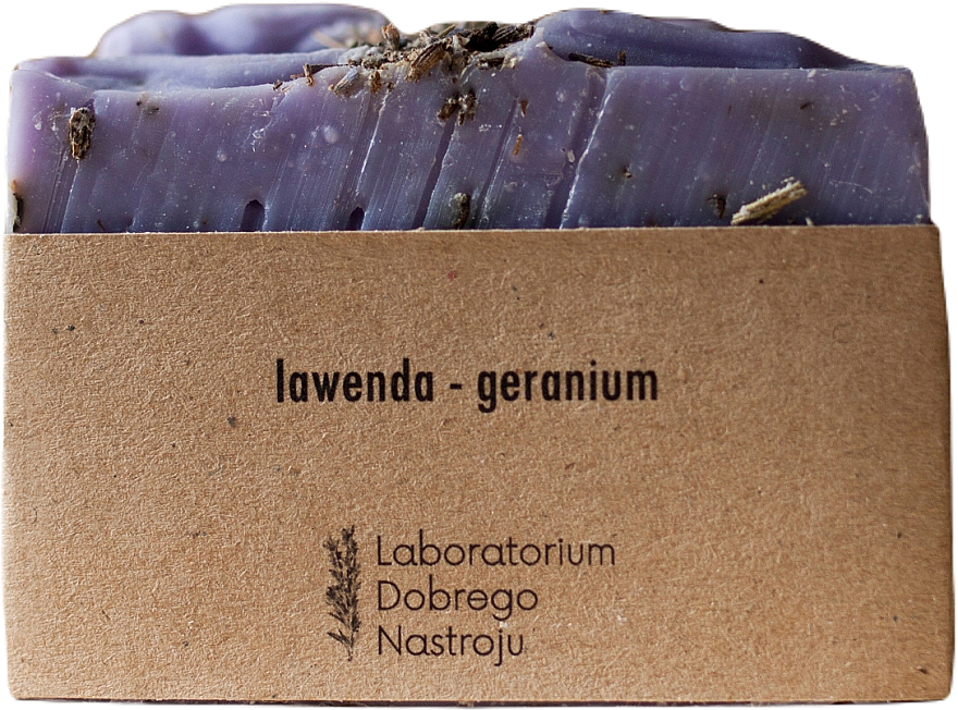 Натуральное мыло "Лаванда-герань" - Laboratorium Dobrego Nastroju — фото N1