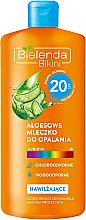 Духи, Парфюмерия, косметика Молочко для загара с алоэ - Bielenda Bikini Tanning Aloe Lotion SPF20