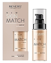 Парфумерія, косметика Тональний крем - Revers New Skin Match Make Up Foundation