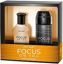 Набор - Jean Marc Focus On You (deo/150ml + edt/100ml) — фото N1