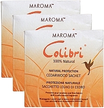 Ароматичні саше "Кедр" - Maroma Colibri Square Sachet Cedarwood — фото N1