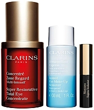 Набор - Clarins Set All About The Eyes (eye/conc/15 ml + remover/30 ml + mascara/3 ml) — фото N1