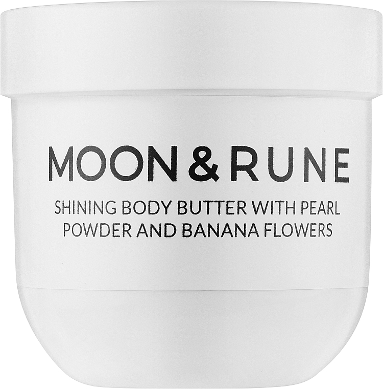 Сяючий баттер для тіла з пудрою перлів та квіткою банану - Moon&Rune Shining Body Butter With Pearl Powdetr And Banana Flowers — фото N1