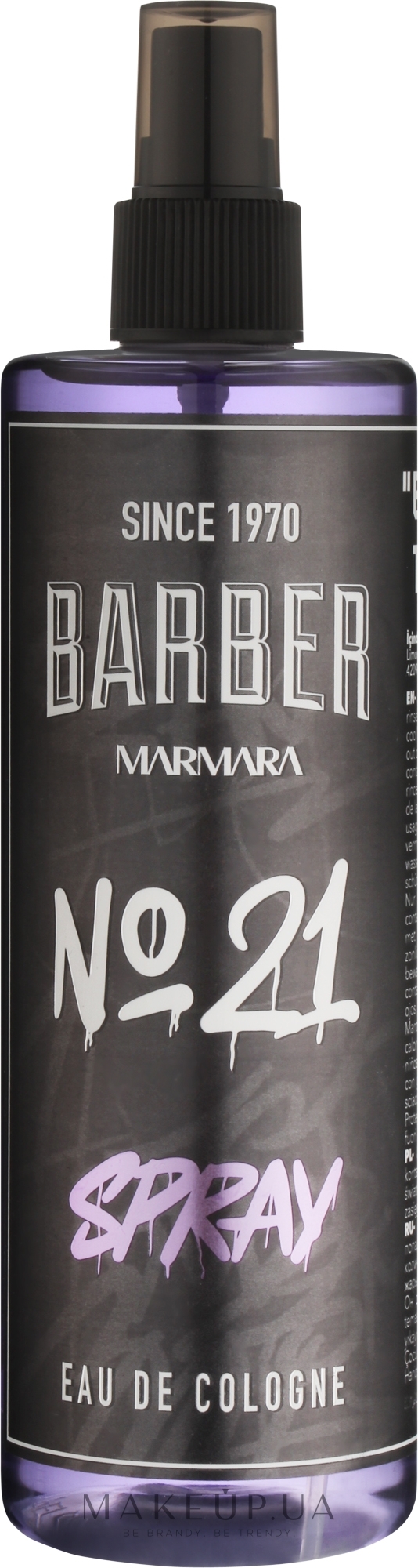Одеколон после бритья - Marmara Barber №21 Eau De Cologne — фото 400ml