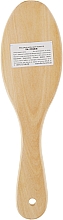Щетка массажная деревянная 8 рядов, круглая, маленькая - Titania — фото N2