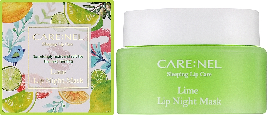 Ночная маска для губ "Лайм" - Carenel Lime Lip Night Mask — фото N2