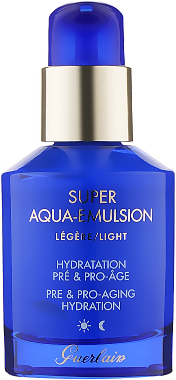 Легкая увлажняющая эмульсия для зрелой кожи и предупреждения старения - Guerlain Super Aqua Light Emulsion — фото N1