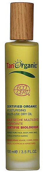 Увлажняющее многоцелевое сухое масло - TanOrganic Certified Organic Moisturising Multi Use Dry Oil — фото N1