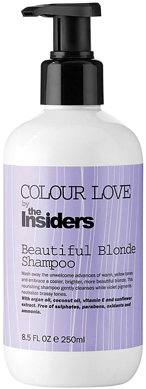 Шампунь для сохранения яркости блонда - The Insiders Colour Love Beautiful Blonde Shampoo — фото N1