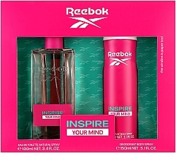 Reebok Inspire Your Mind - Набор (edt/50ml + deo/250ml) — фото N1