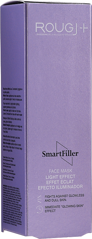 Маска для лица с отшелушивающим действием - Rougj+ Smart Filler Maschera Effetto Luce — фото N1