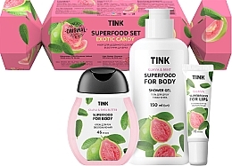 УЦЕНКА Подарочный набор - Tink Superfood Exotic Candy Set (sh/gel/150ml + h/cr/45ml + lip/balm/15ml) * — фото N4