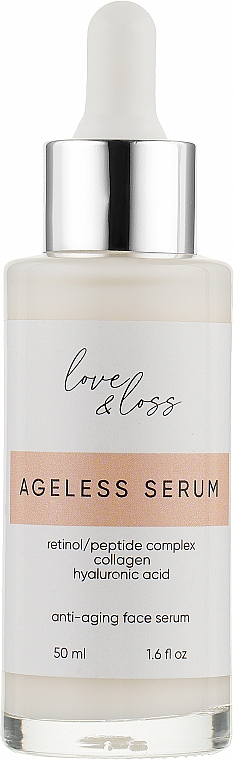 Антивікова сироватка для обличчя з пептидним комплексом - love&loss Ageless Serum — фото N2