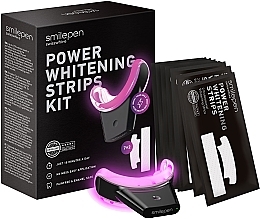 Набір для відбілювання зубів - SwissWhite Smilepen Power Whitening Strips Kit — фото N1