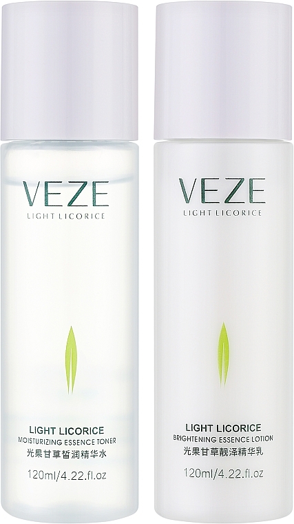 Подарочный набор - Veze Light Licorice White Moisturizing Set (ton/120ml + lot/120ml) — фото N2