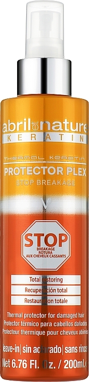 Спрей-термозащита активная - Abril et Nature Thermal Keratin Protector Plex Stop Breakage