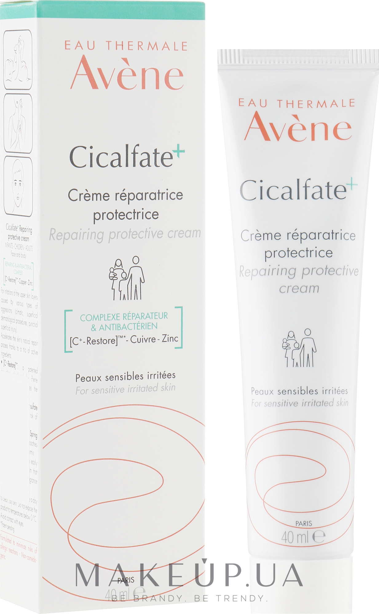 Регенерирующий защитный крем - Avene Cicalfate+ Repairing Protective Cream — фото 40ml