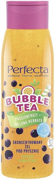 Гель для душа "Маракуйя и зеленый чай" - Perfecta Bubble Tea Passion Fruit + Green Tea Concentrated Shower Gel — фото N1