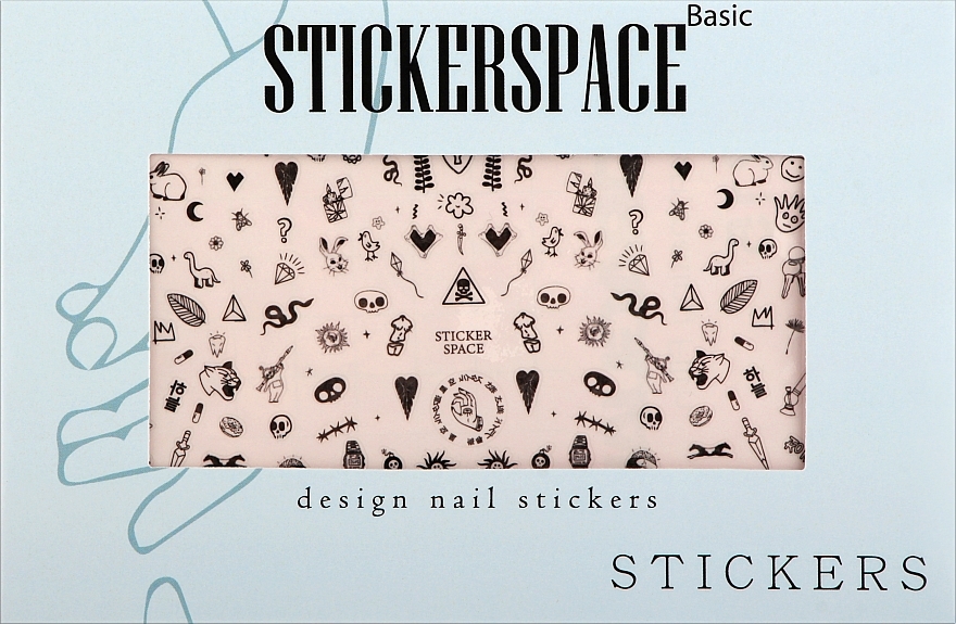 Дизайнерські наклейки для нігтів "Old Tattoo" - StickersSpace — фото N1