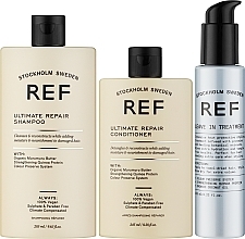 Набір - REF Ultimate Repair Set (h/shampoo/285ml + h/cond/245ml + leave/in/tr/125ml) — фото N2