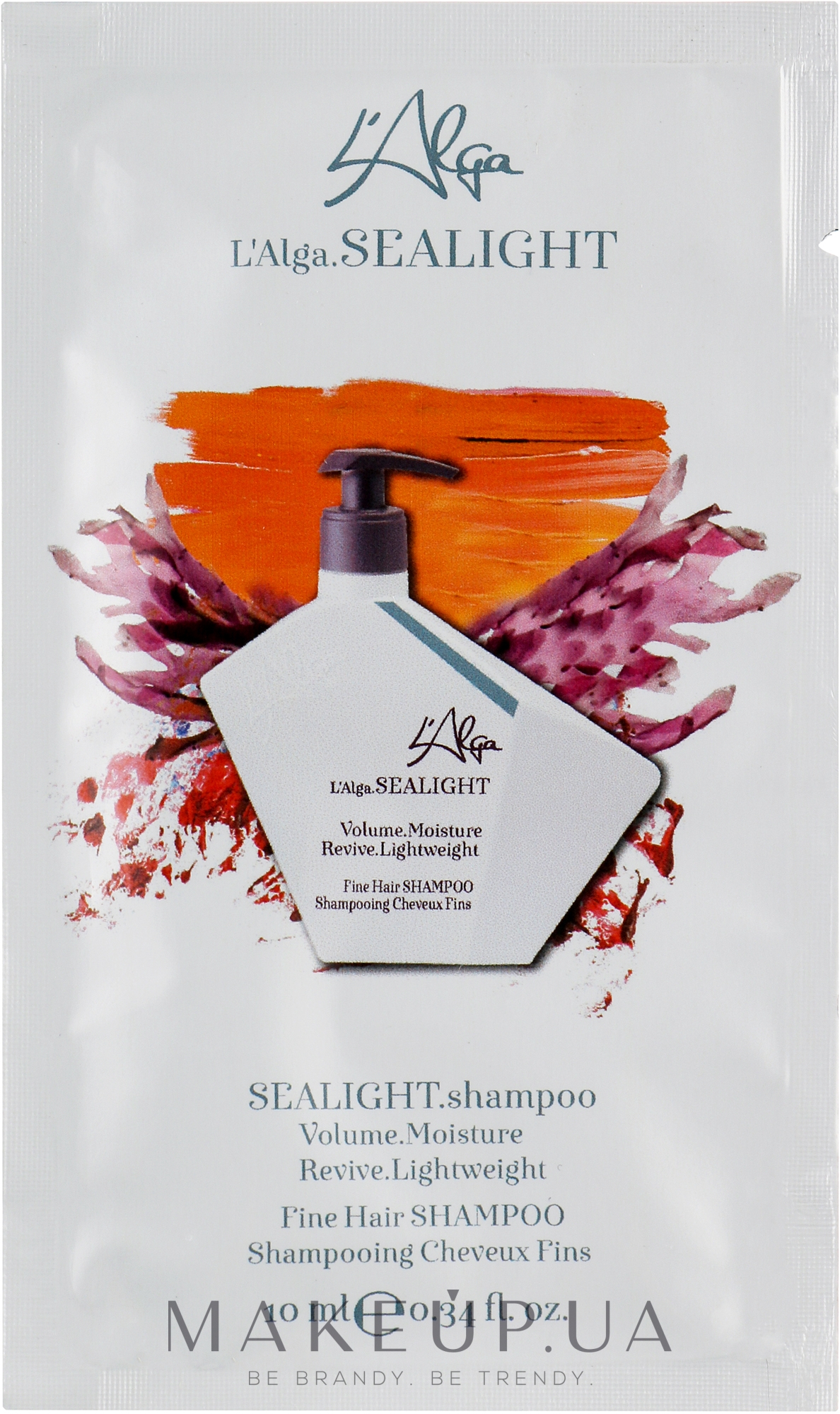 Шампунь для объема волос - L’Alga Sealight Shampoo (пробник) — фото 10ml