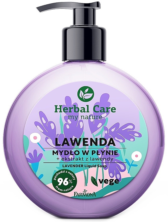 Жидкое мыло "Лаванда" - Farmona Herbal Care Lavender Liquid Soap — фото N1