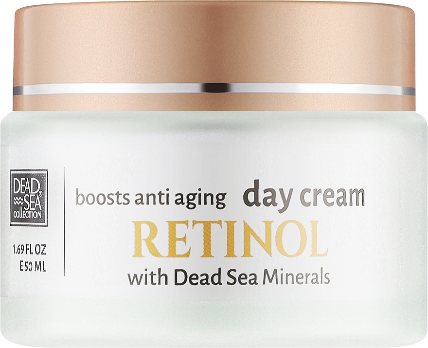 Дневной антивозрастной крем для лица с ретинолом и минералами Мертвого моря - Dead Sea Collection Retinol Boosts Anti-Aging Day Cream — фото N1