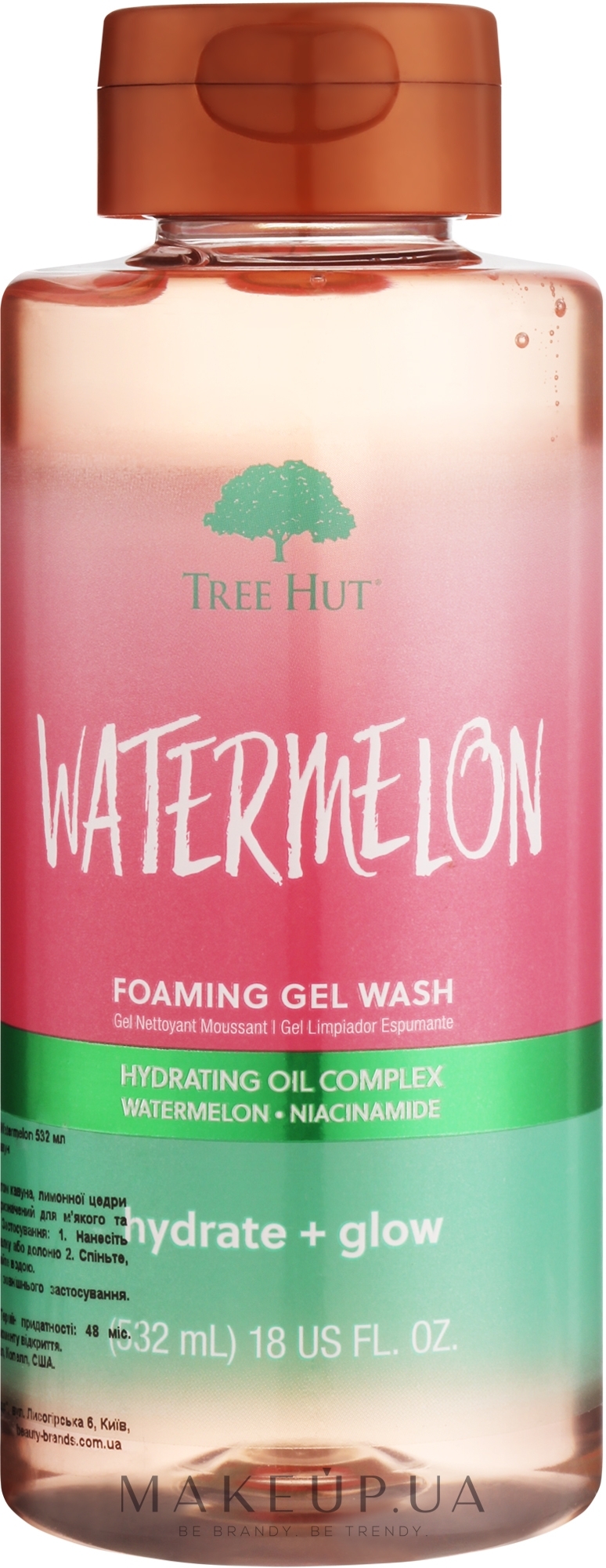 Гель для душу - Tree Hut Watermelon Foaming Gel Wash — фото 532ml