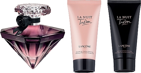 Lancome La Nuit Tresor - Набор (edp/50ml + b/lot/50ml + sh/gel/50ml) — фото N3