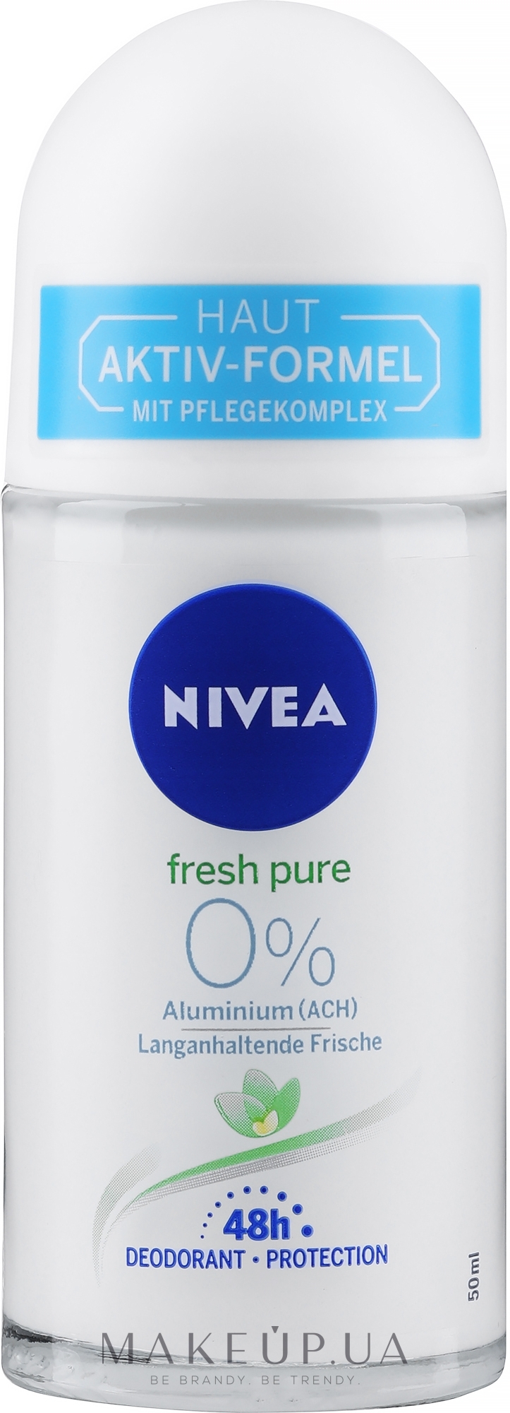 Дезодорант кульковий - NIVEA Fresh Pure Roll On Deodorant — фото 50ml