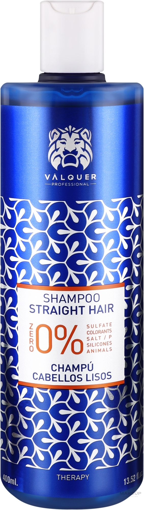 УЦІНКА Шампунь для гладкості волосся - Valquer Shampoo Straight Hair * — фото 400ml