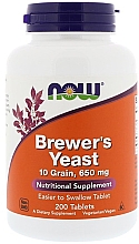 Парфумерія, косметика Вітаміни в таблетках - Now Foods Brewer's Yeast