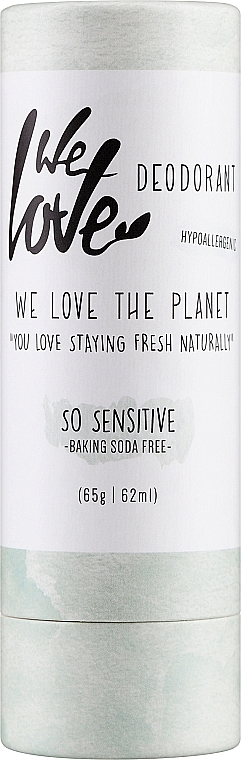 Твердий дезодорант для чутливої шкіри - We Love The Planet So Sensitive Deodorant Stick — фото N1