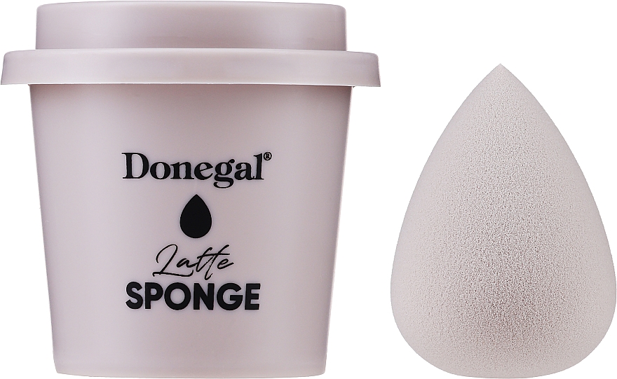 Спонж для макияжа с держателем, бежевый - Donegal — фото N1