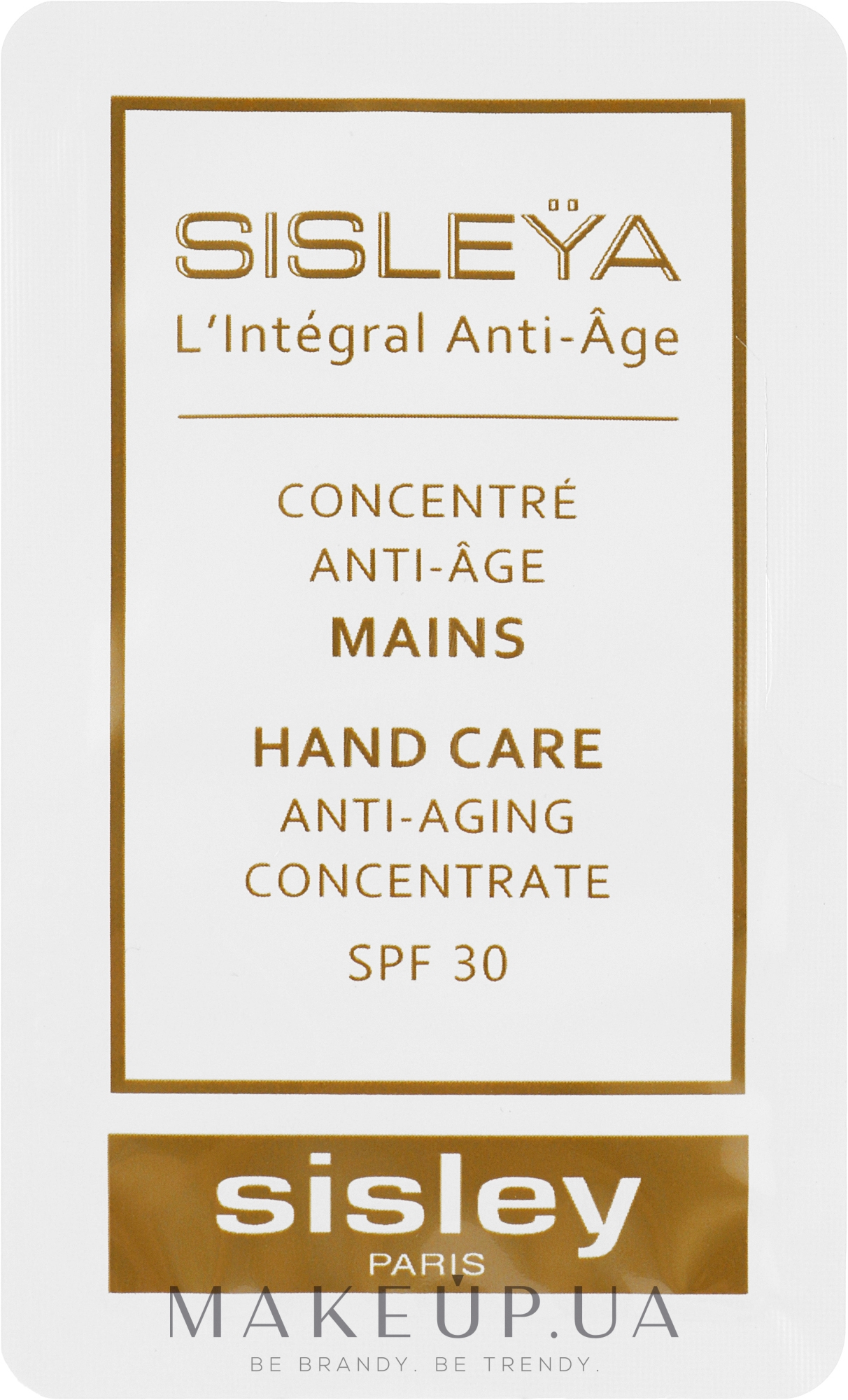 Концентрированный крем для рук SPF 30 - Sisleya L'Integral Anti-Age Hand Care Concentrate (пробник) — фото 4ml