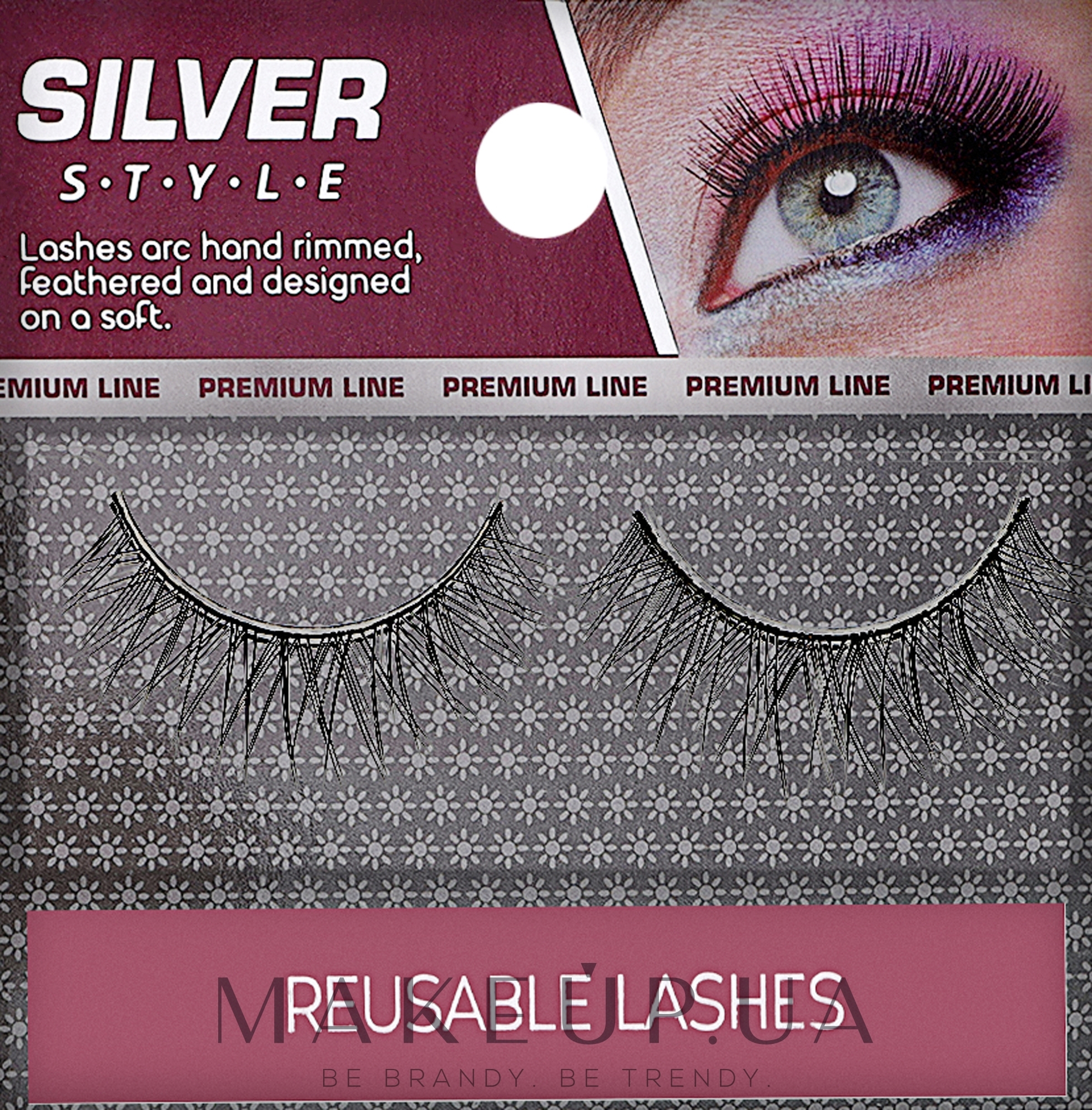 Ресницы накладные натурал "Х", FR 201 - Silver Style Eyelashes — фото 2шт