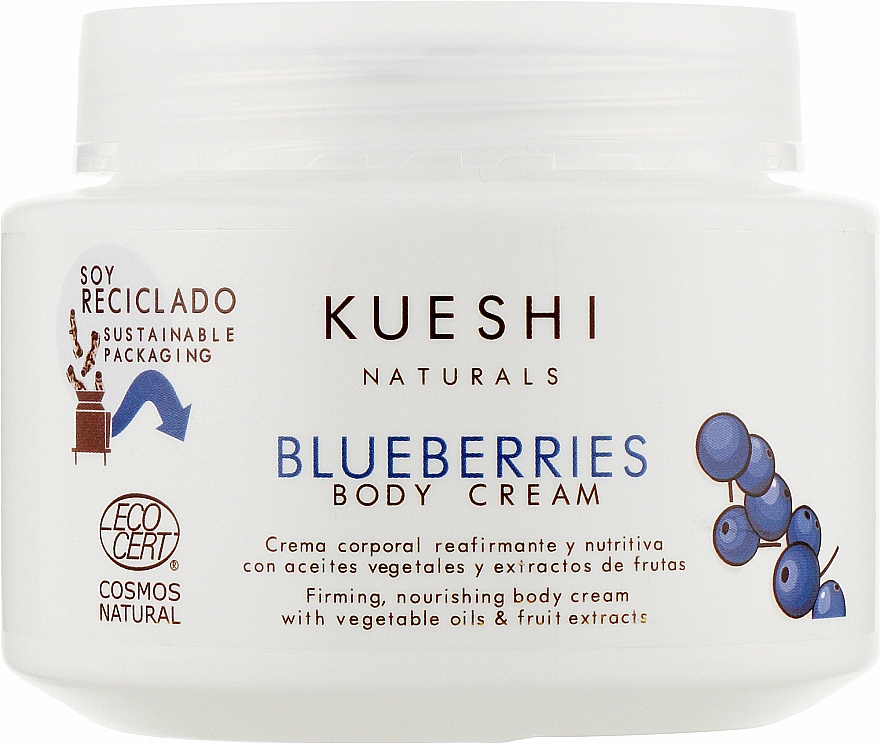 Крем для тіла "Чорниця" - Kueshi Naturals Blueberries Body Cream — фото N1