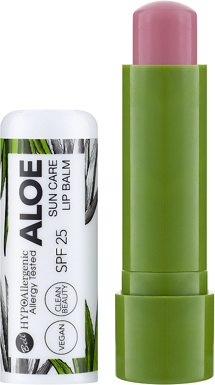 Бальзам для губ с защитой SPF25 - Bell Hypo Allergenic Aloe Sun Care Lip Balm SPF25
