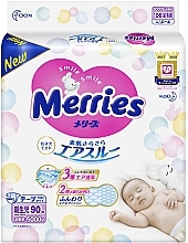 Підгузки для новонароджених NB (0-5 кг), 90 шт. - Merries — фото N1