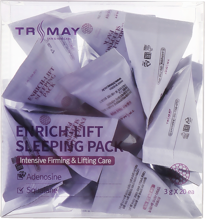 Нічна маска для підвищення еластичності шкіри - Trimay Enrich-lift Sleeping Pack — фото N2