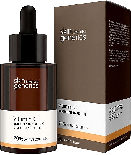 Освітлювальна сироватка з вітаміном С - Skin Generics Vitamin C Brightening Serum — фото N1