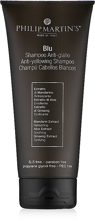 Шампунь для світлого волосся - Philip Martin’s Blu Anti-yellowing Shampoo — фото N1
