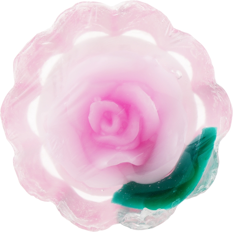 Натуральное глицериновое мыло "Rose Fantasy" корзинка, розовая роза - Bulgarian Rose Soap — фото N1