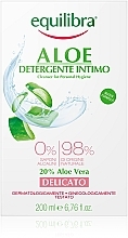 Ніжний гель для інтимної гігієни - Equilibra Aloe Gentle Cleanser For Personal Hygiene — фото N2
