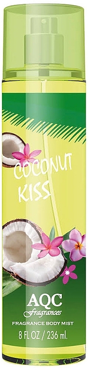 Парфумований міст для тіла - AQC Fragrances Coconut Kiss Body Mist — фото N1