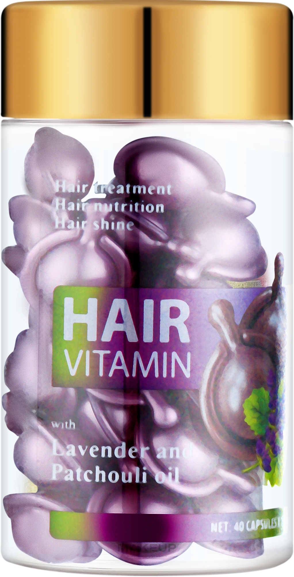 Вітаміни для волосся з олією Лаванди та олією Пачулі - LeNika — фото 40x1ml