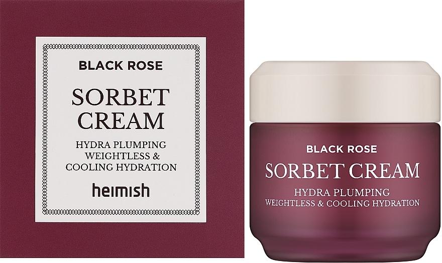 Омолаживающий крем-щербет для лица с черной розой - Heimish Blak Rose Sorbet Cream — фото N2