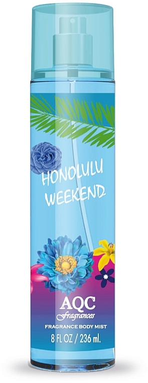 Парфумований міст для тіла - AQC Fragrances Honolulu Weekend Body Mist — фото N1
