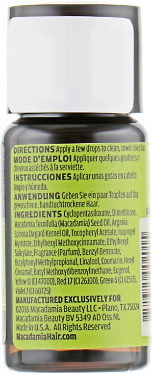 Відновлювальний догляд "Аргана і Макадамія" - Macadamia Natural Oil Healing Oil Treatmen (міні) — фото N2
