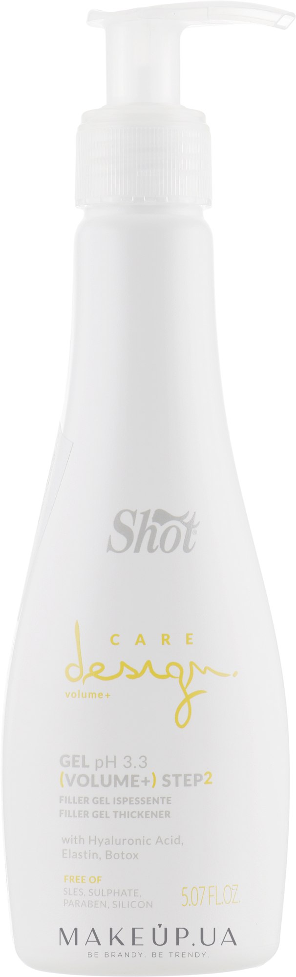 Гель-філер для ущільнення структури волосся - Shot Care Design Volume+ Step 2 Filler Gel Thickener — фото 150ml